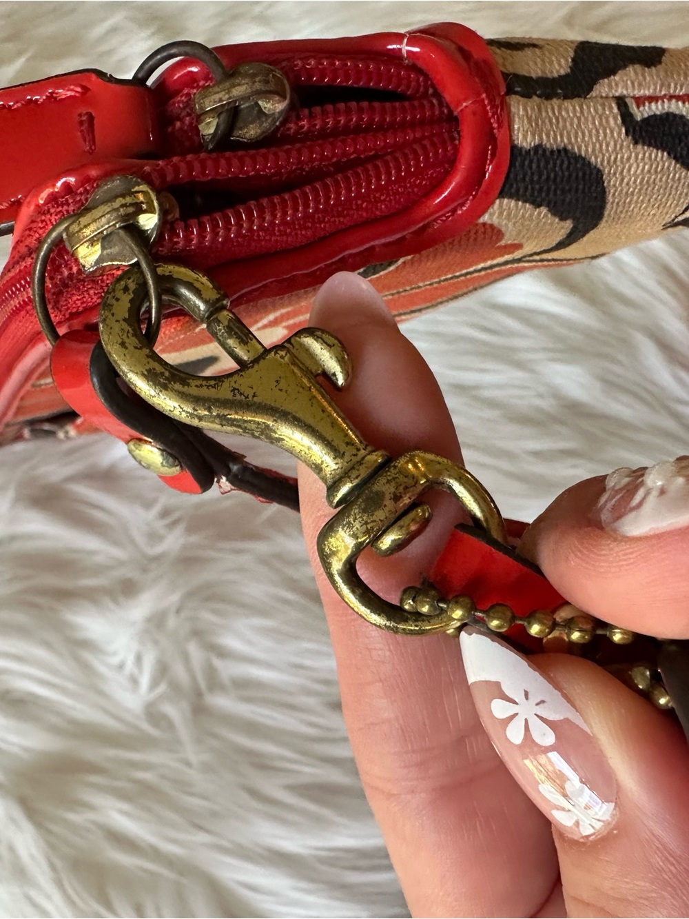 COACH Poppy Double Zip Wristlet - Picture 8 of 13